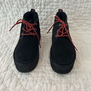 UGG women’s platform lace up boots